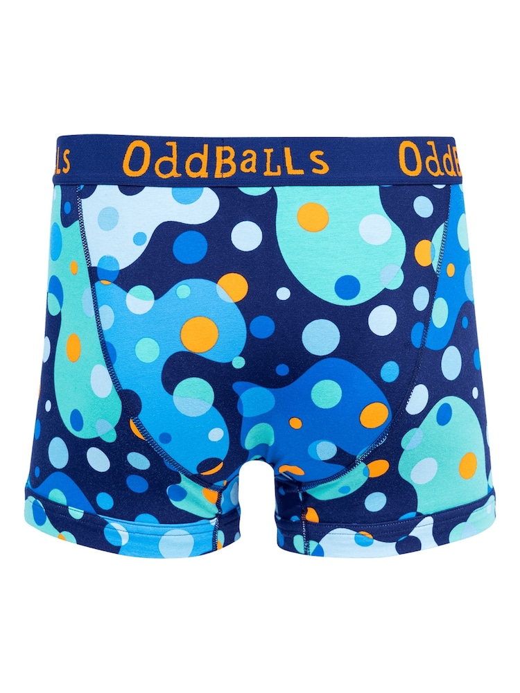OddBalls Blue Space Balls Print Boxers - Image 2 of 4 OddBalls Blue Space Balls Print Boxers - Image 2 of 4