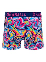 OddBalls Pink Ripple Print Boxers - Image 2 of 4