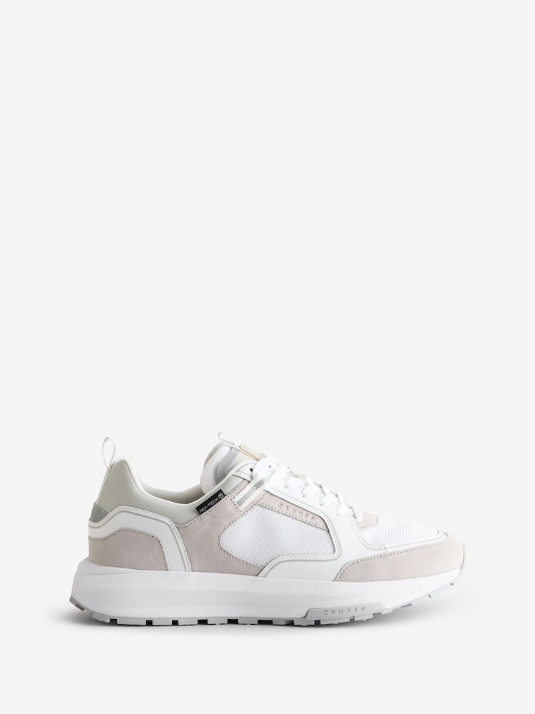 Cruyff White Rayado Trainers - Image 1 of 1