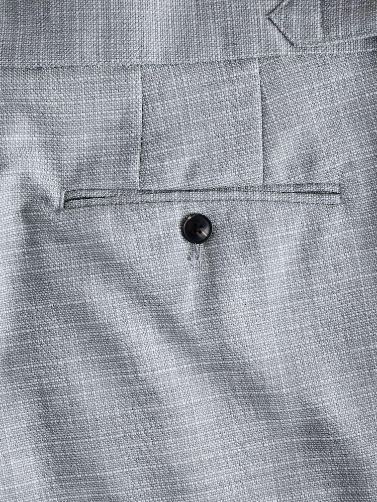 Gris - Pantalons texturés coupe slim avec ajustement latéral - Image 10 of 12