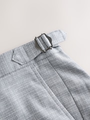 Grey Slim Fit Textured Side Adjuster Trousers - Image 11 of 12