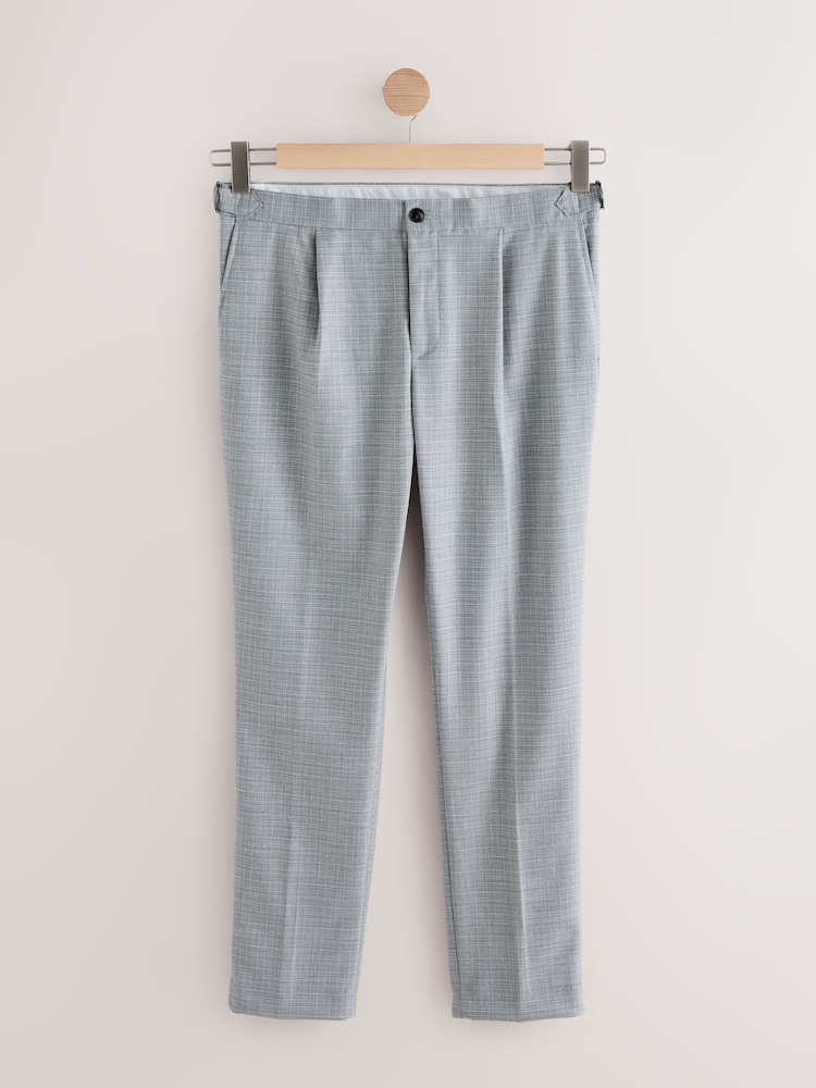 Gris - Pantalons texturés coupe slim avec ajustement latéral - Image 6 of 12