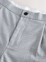 Grey Slim Fit Textured Side Adjuster Trousers - Image 9 of 12