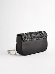Black Beaded Shoulder Bag - Image 5 of 7