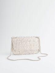 Silver Beaded Shoulder Bag - Image 6 of 9