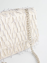 Silver Beaded Shoulder Bag - Image 9 of 9