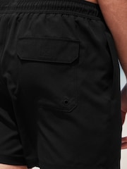 Black Essential No Logo Swim Shorts - Image 7 of 12