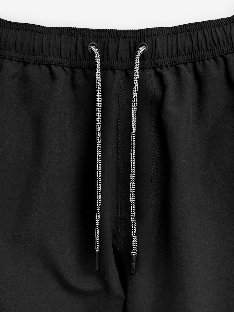 Black Essential No Logo Swim Shorts - Image 9 of 12