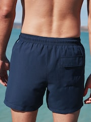 Navy Blue Essential No Logo Swim Shorts - Image 5 of 13