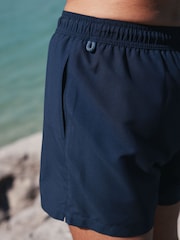 Navy Blue Essential No Logo Swim Shorts - Image 6 of 13