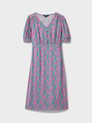 Crew Clothing Green Fleur Tea Dress - Image 5 of 5