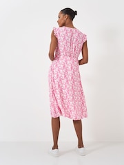 Crew Clothing Green Tilly Tie Neck Dress - Image 2 of 5