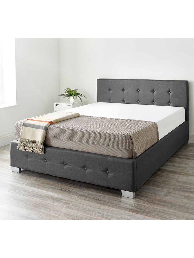 Aspire Furniture Black Stella End Lift Ottoman Bed - Image 2 of 4