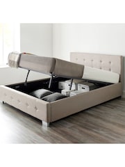 Aspire Furniture Beige Stella End Lift Ottoman Bed Bed - Image 1 of 4