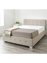 Aspire Furniture Beige Stella End Lift Ottoman Bed Bed - Image 2 of 4