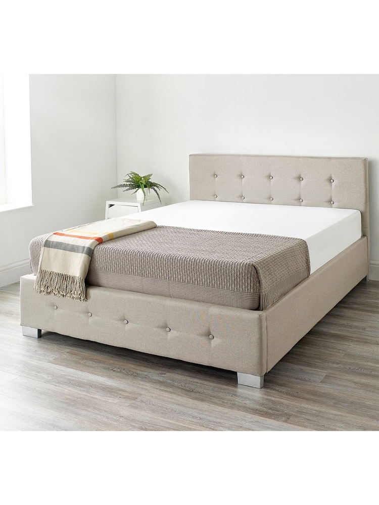 Aspire Furniture Beige Stella End Lift Ottoman Bed Bed - Image 2 of 4