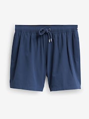 Navy Blue Seersucker Swim Shorts - Image 8 of 12