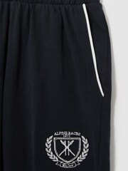 Reiss Navy Clyde Set Alpine Races 100% Cotton Jersey Pyjamas - Image 5 of 5