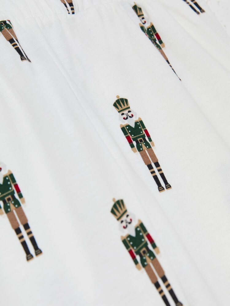 Reiss White Hornton Set 3-9 yrs Brushed-Cotton Nutcracker-Print Pyjama Set - Image 4 of 4