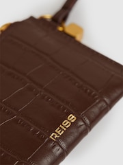 Reiss Oxblood Gloria Leather Coin Purse - Image 3 of 3