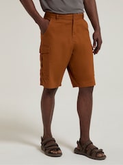 Mountain Warehouse Orange Mens Lakeside Cargo 100% Cotton Shorts - Image 1 of 10