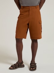 Mountain Warehouse Orange Mens Lakeside Cargo 100% Cotton Shorts - Image 2 of 10