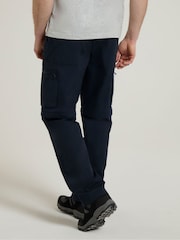 Mountain Warehouse Blue Mens Trek Convertible Walking Trousers - Image 4 of 4