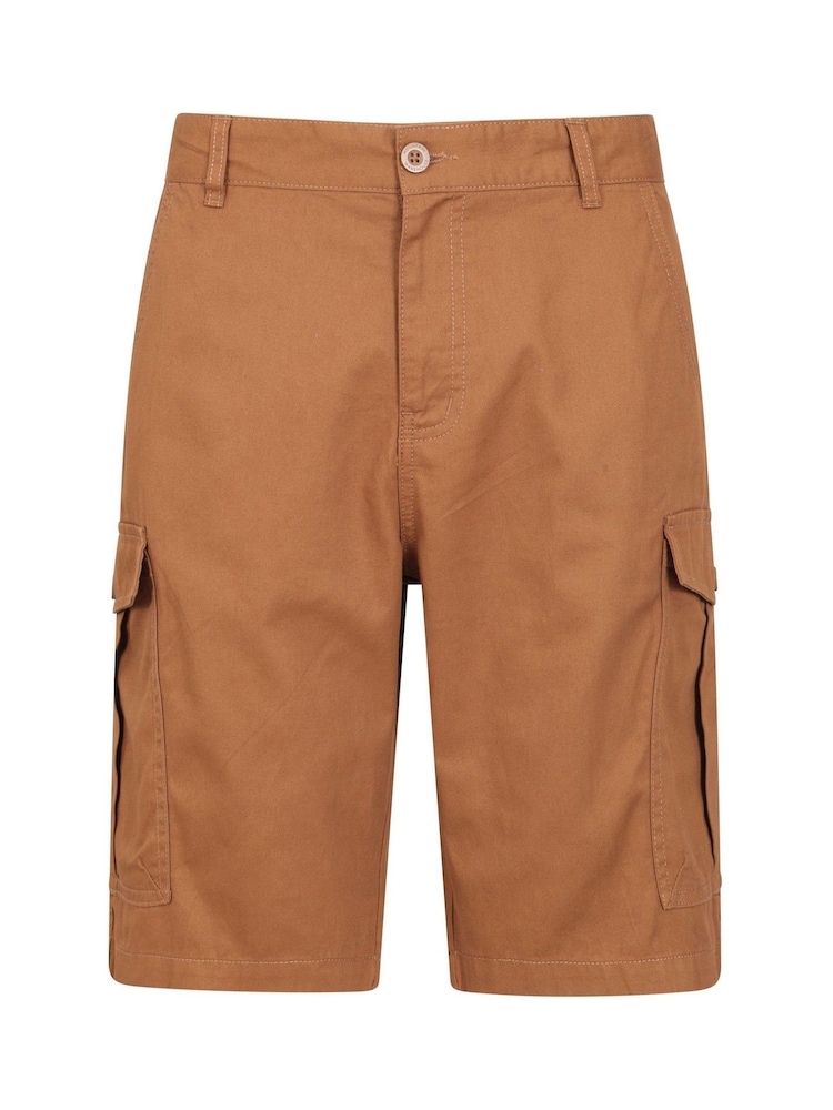 Mountain Warehouse Natural Mens Lakeside Cargo 100% Cotton Shorts - Image 1 of 5