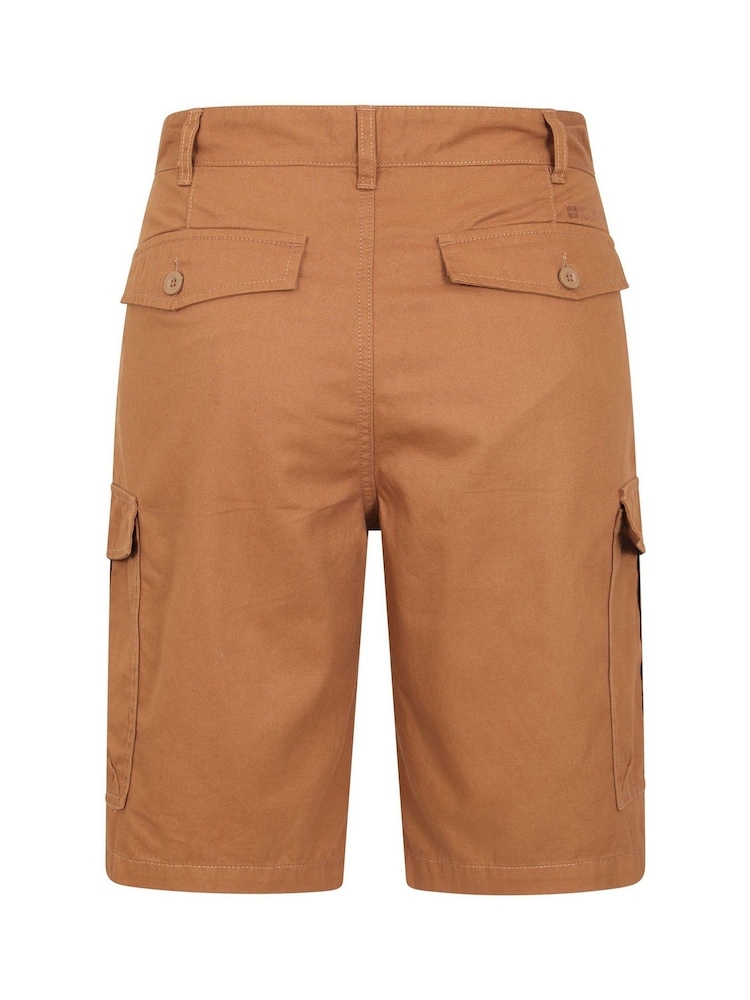 Mountain Warehouse Natural Mens Lakeside Cargo 100% Cotton Shorts - Image 2 of 5