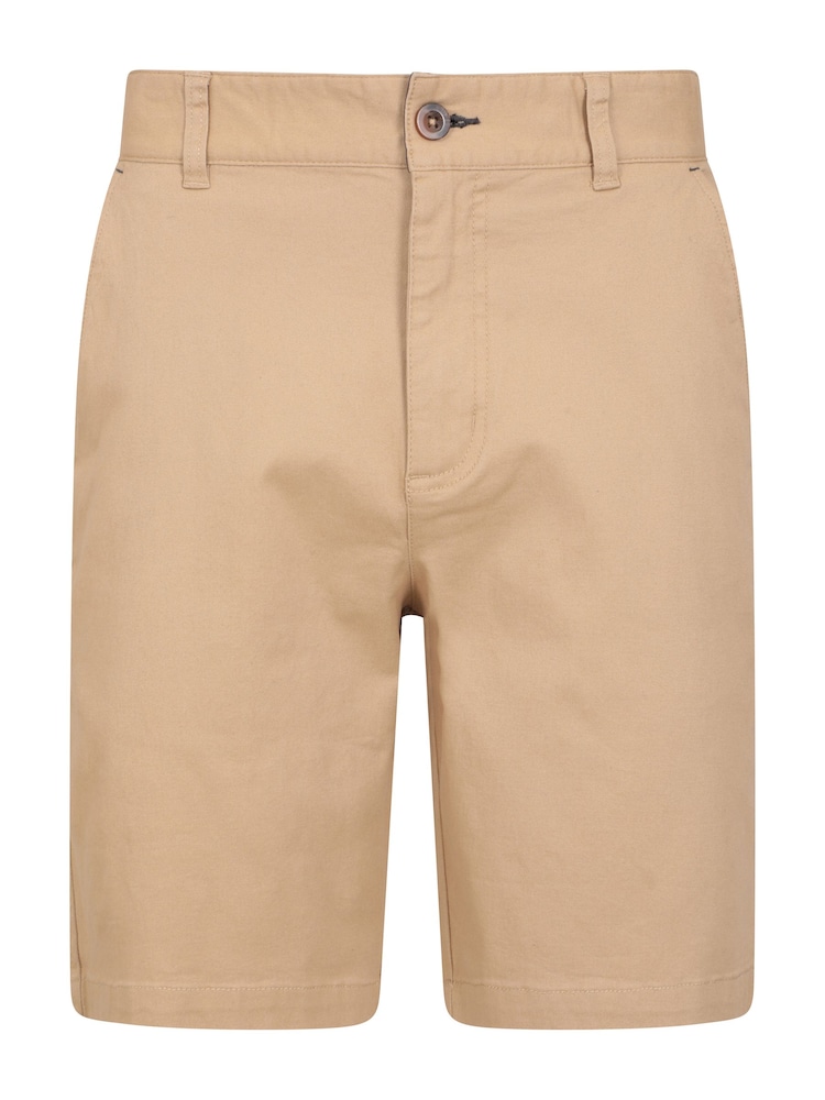 Mountain Warehouse Cream Mens Woods Organic Chino Shorts - Image 1 of 5