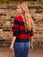 Dark Wash N. Premium Pleated Palazzo Wide Leg 100% Cotton Jeans - Image 3 of 7