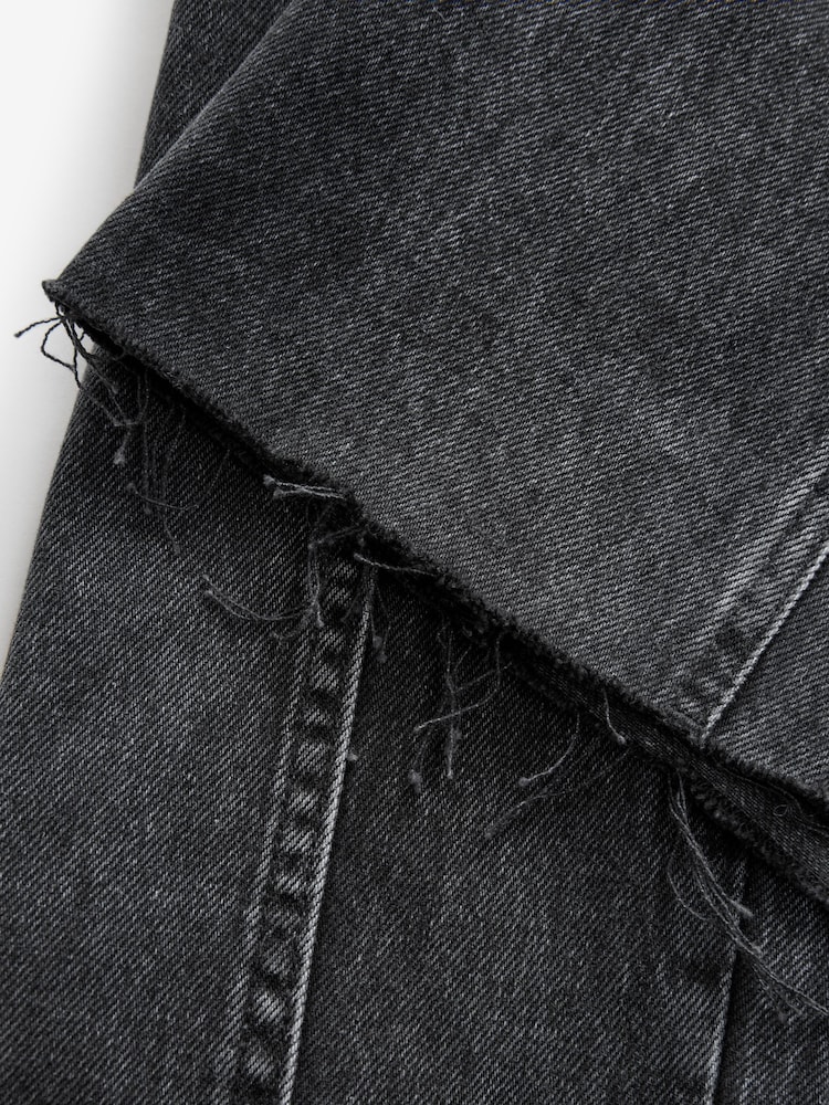 Black Hourglass Carpenter Wide Leg 100% Cotton Jeans - Image 11 of 11
