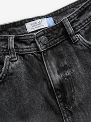 Black Hourglass Carpenter Wide Leg 100% Cotton Jeans - Image 8 of 11