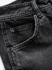 Black Hourglass Carpenter Wide Leg 100% Cotton Jeans - Image 9 of 11
