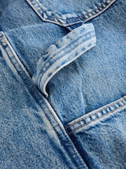 Mittelblau - Hourglass Carpenter Jeans mit weitem Bein aus 100% Baumwolle - Bild 8 von 9