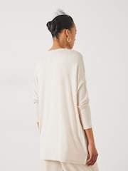 Hush Cream Gillian Longline Jersey Top - Image 2 of 5