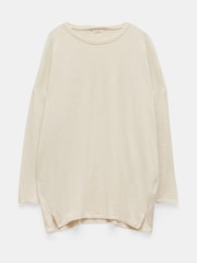 Hush Cream Gillian Longline Jersey Top - Image 3 of 5