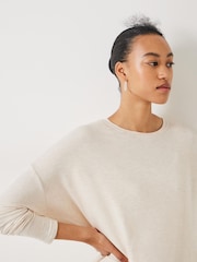 Hush Cream Gillian Longline Jersey Top - Image 5 of 5