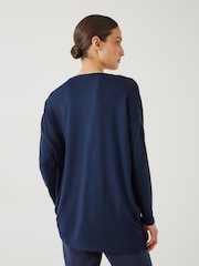 Hush Blue Gillian Longline Jersey Top - Image 3 of 5