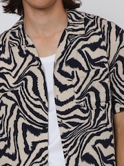 Religion Black Zebra Shirt - Image 4 of 5