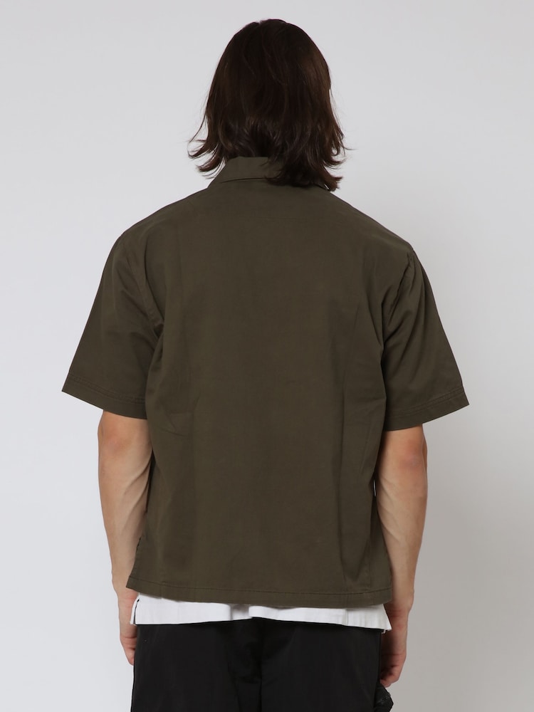 Religion Green Tackle Short Sleeve Shirt - Image 2 of 5