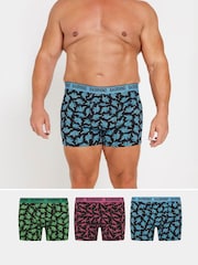 PacoteBadrhino Big & Tall Dino Boxers 3 - Imagem 1 de 7