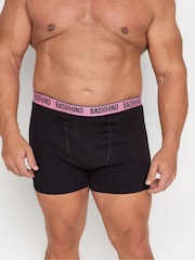 BadRhino Big & Tall Black Waistband Boxers 3 Pack - Image 2 of 7