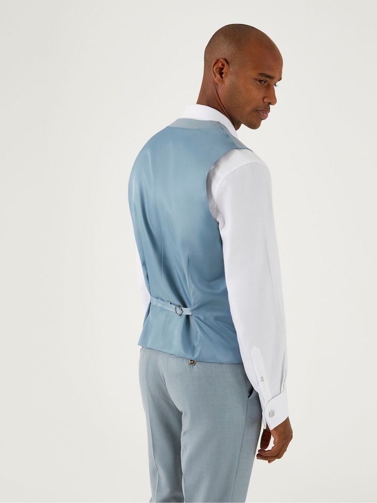 Skopes Blue Sultano Single Breasted Tailored Fit Suit Waistcoat - Image 2 of 4
