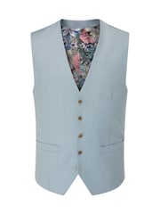 Skopes Blue Sultano Single Breasted Tailored Fit Suit Waistcoat - Image 3 of 4