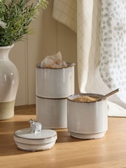 Grey Cow Stacking Storage Jars - Image 2 of 5
