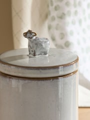 Grey Cow Stacking Storage Jars - Image 3 of 5