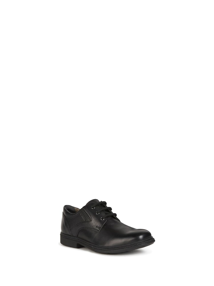 Geox Junior Federico Black School Shoes - Image 2 of 4