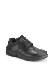 Start Rite Dual Fit Atlas Leather Rip Tape School Black Shoes - Image 2 of 5