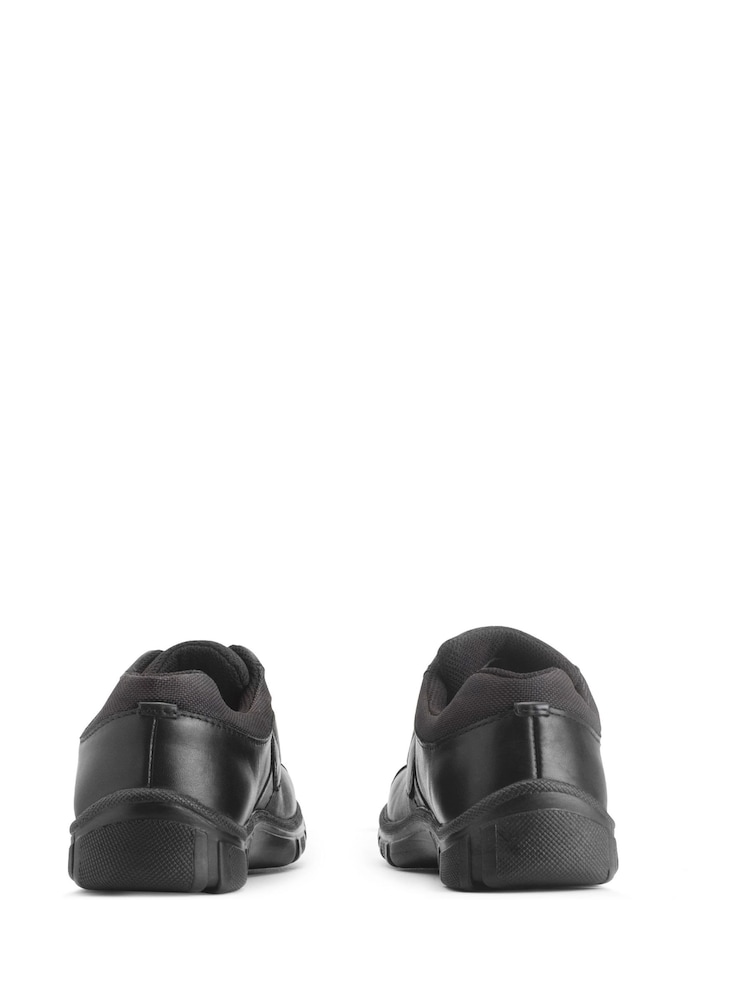 Start Rite Dual Fit Atlas Leather Rip Tape School Black Shoes - Image 3 of 5